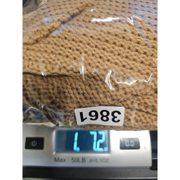 Ashley Stewart Tan Brown Knit Sleeveless Sweater Poncho Fringe Detail 18 20 3861 - Picture 6 of 6